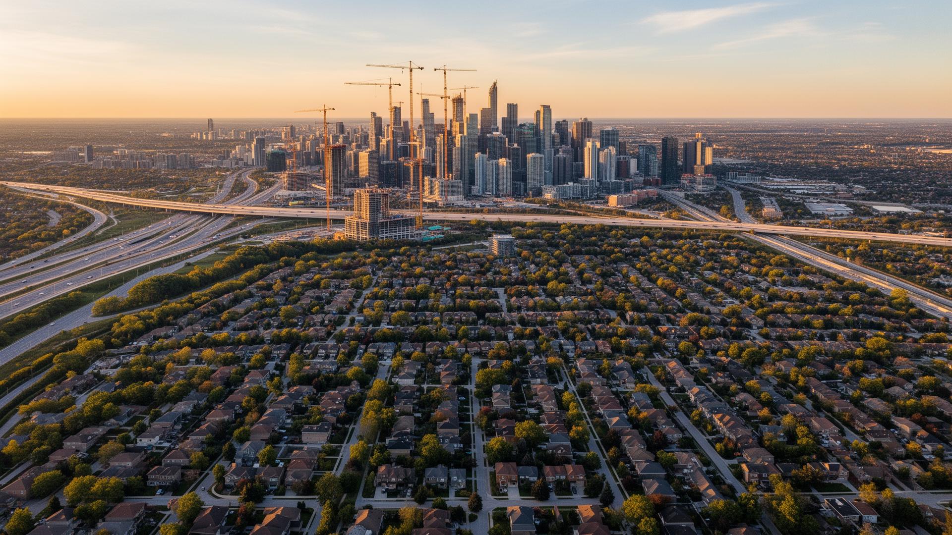 Greater Toronto Area aerial view